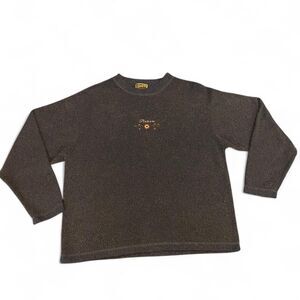 Vintage preppy aspen comfy floral crewneck